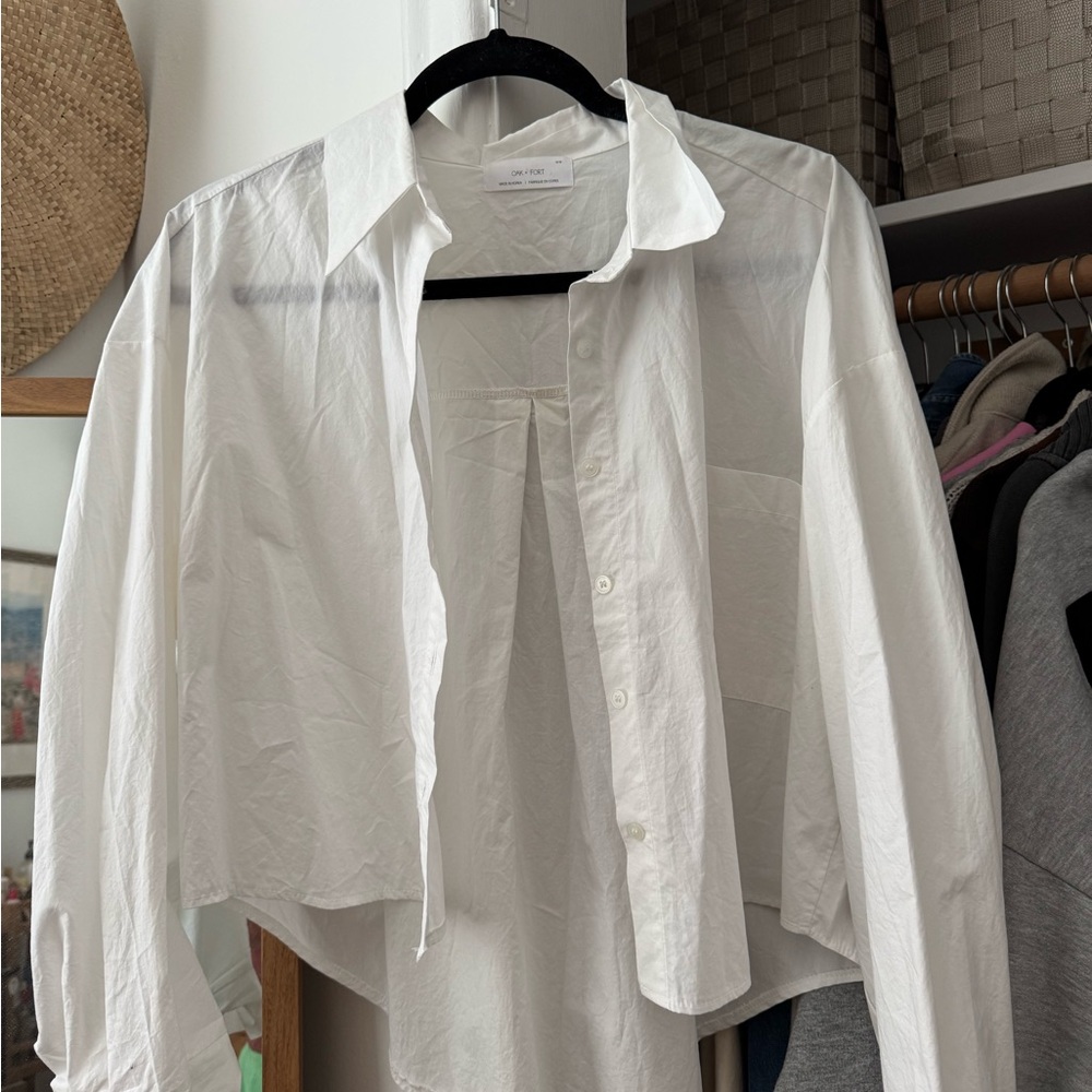 OAK + FORT Crisp White Blouse